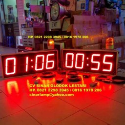 Lampu Digital Display Timer Up untuk Perlombaan